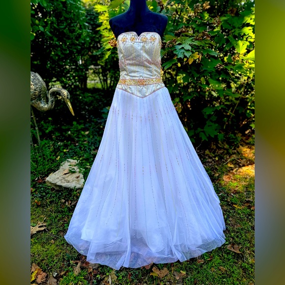 Anna Scott Dresses & Skirts - Anna Scott Formal Ball Gown with multicolored beading size 12